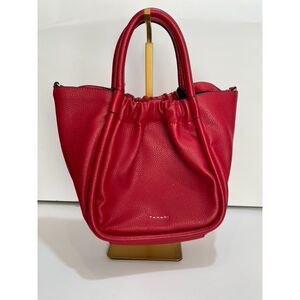 Tahari Red Satchel Crossbody Bag